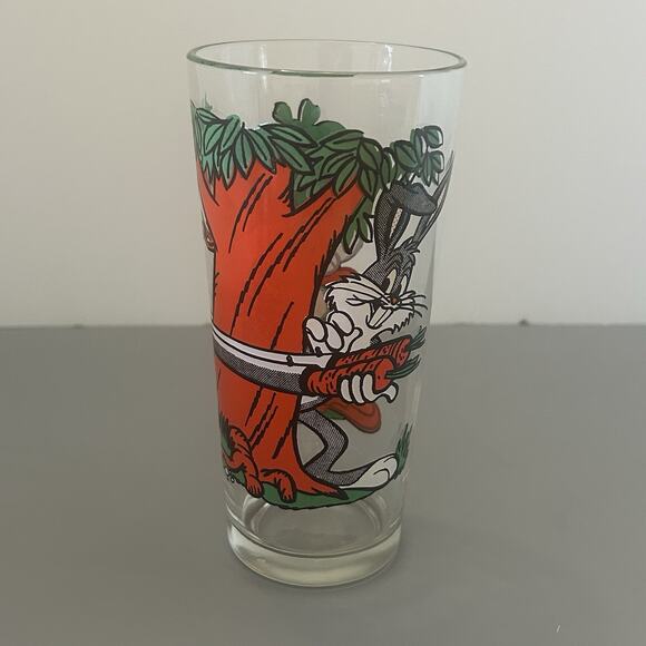 1976 Pepsi Looney Tunes WB Bugs Bunny Elmer Fudd Drinking Glass Vintage #22 - Picture 2 of 5